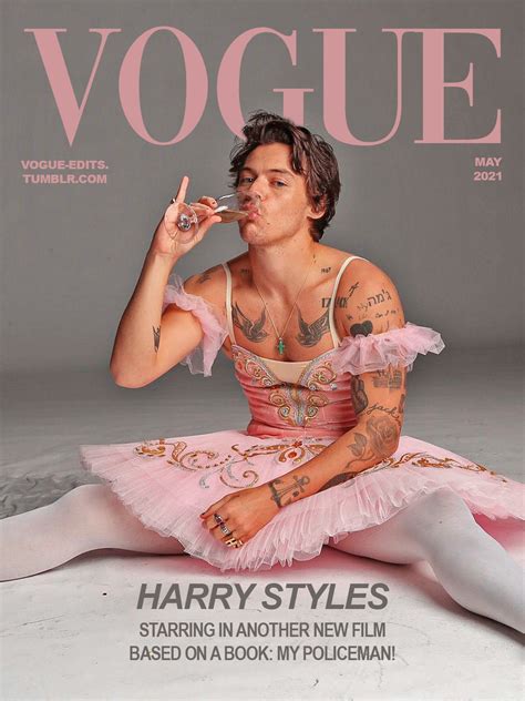 harry styles' vogue cover.